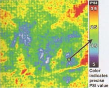 Sensor Film measures and maps very low contact pressures