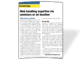 Web Handling Expertise Via Seminars Or On Location