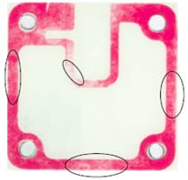 Fig 3: Gasket Contact Pressure Obtained from Fujifilm Prescale® Film Test