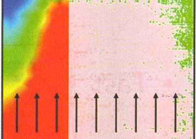 Pressure distribution during MAP moulding