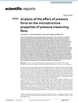 Analysis of the effect of pressure force on the microstructure properties of pressure measuring films